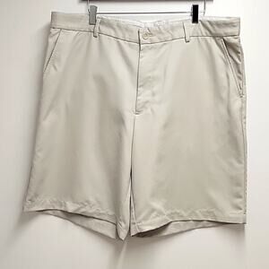 Greg Norman for Tasso Elba Mens Khaki Casual Shorts Four Pockets Size 40